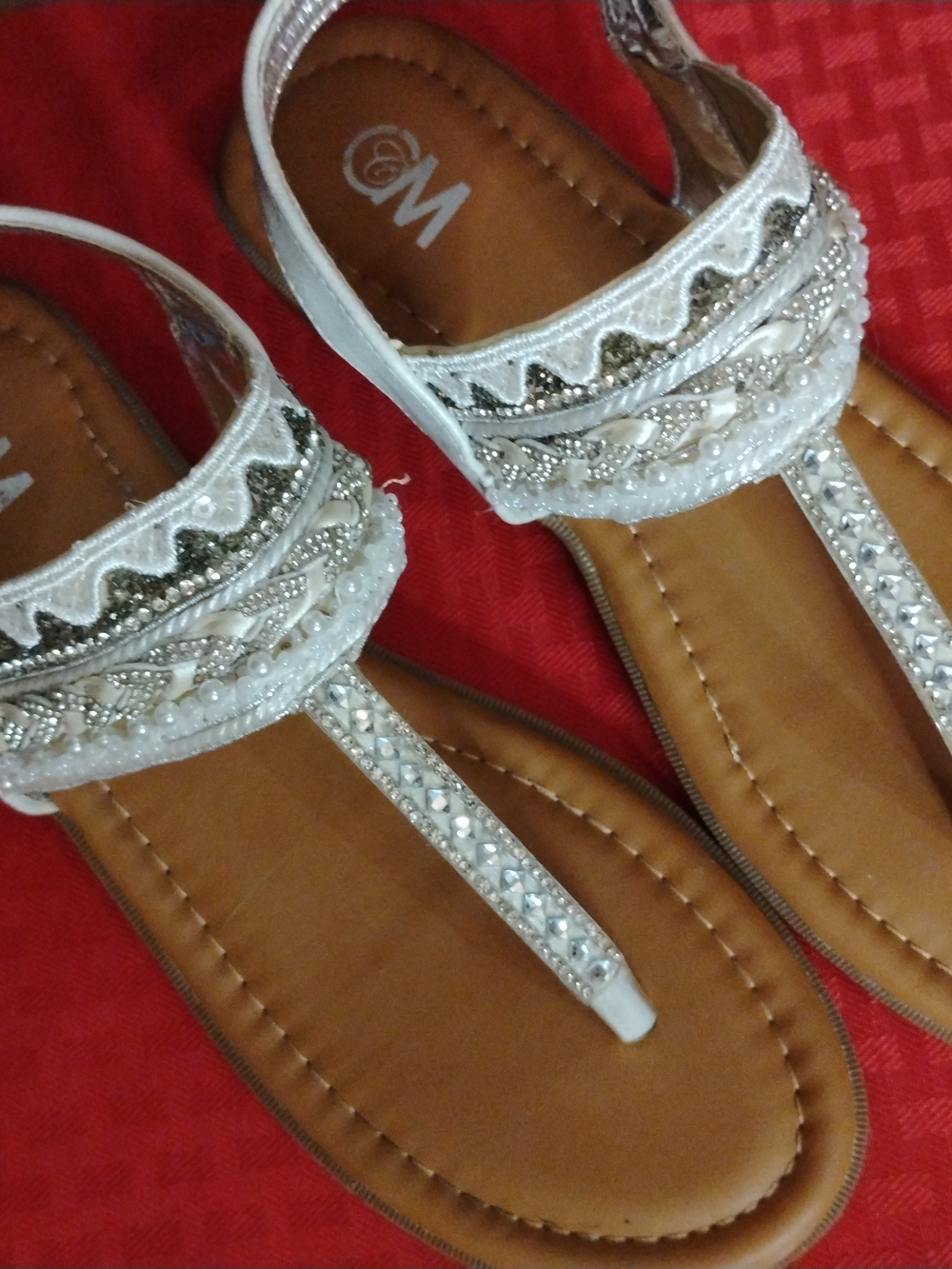 Coconuts by Matisse Boho Beaded & Rhinestone Flat Thong Sandals